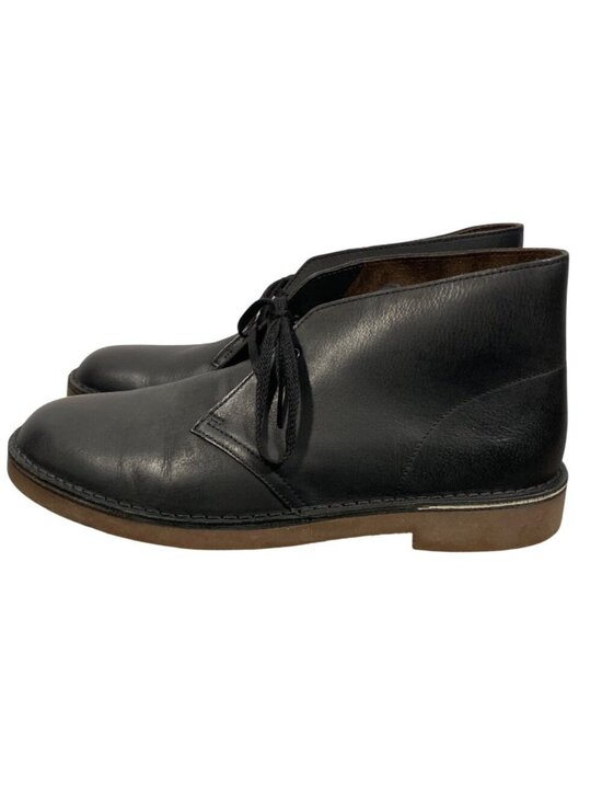 Clarks Mens Black Bushacre 2 Leather Desert Boots Size 11M Casual Lace-Up Shoes main image 7